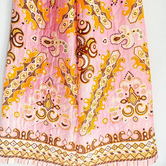 Vintage Prestige Of Boston geometric Print Colourful quileted Maxi skirt S - Picture 6 of 8